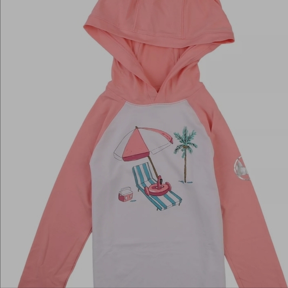 Reel LegendsLittle Girls Vaca Time Performance Hooded Long Sleeve L (12/14) - Picture 1 of 5